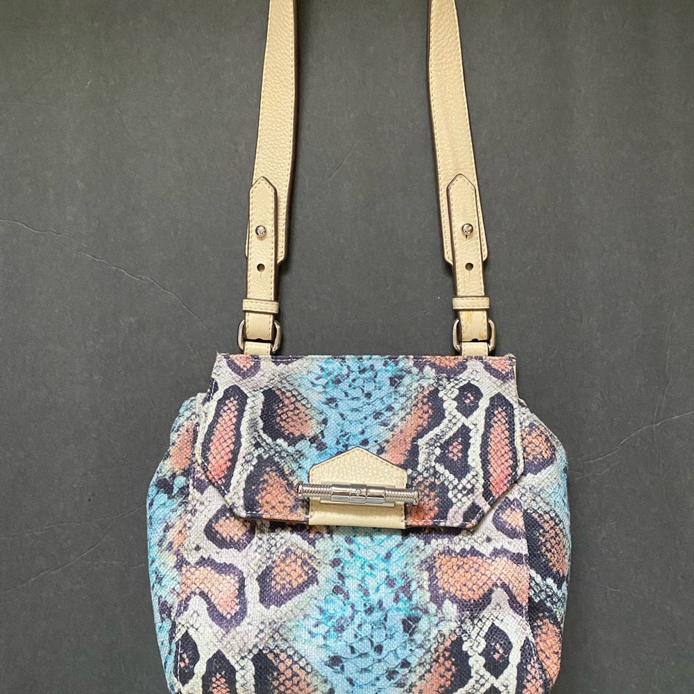 Aimee KESTENBERG snakeskin print shoulder bag.